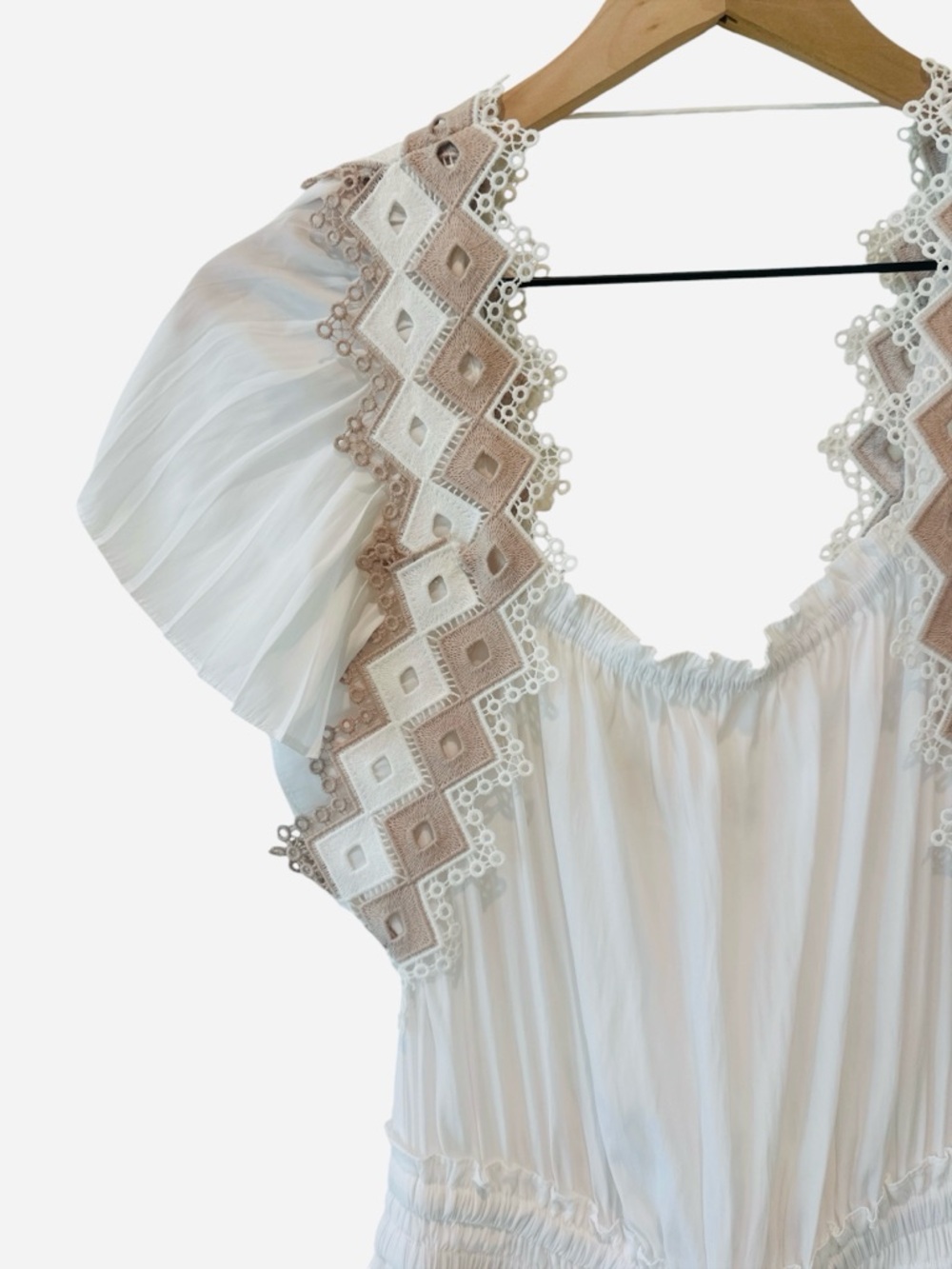 RAMY BROOK Bridget Eyelet Embroidered Dress in Ivory - Picture 6 of 12